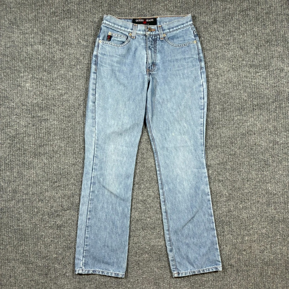 Guess Jeans 060 Womens Bootleg Size 27 Light Wash Denim Casual Y2K‎ Vintage
